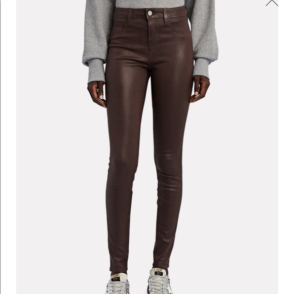 L'AGENCE : MARGUERITE COATED SKINNY JEANS - Picture 2 of 4